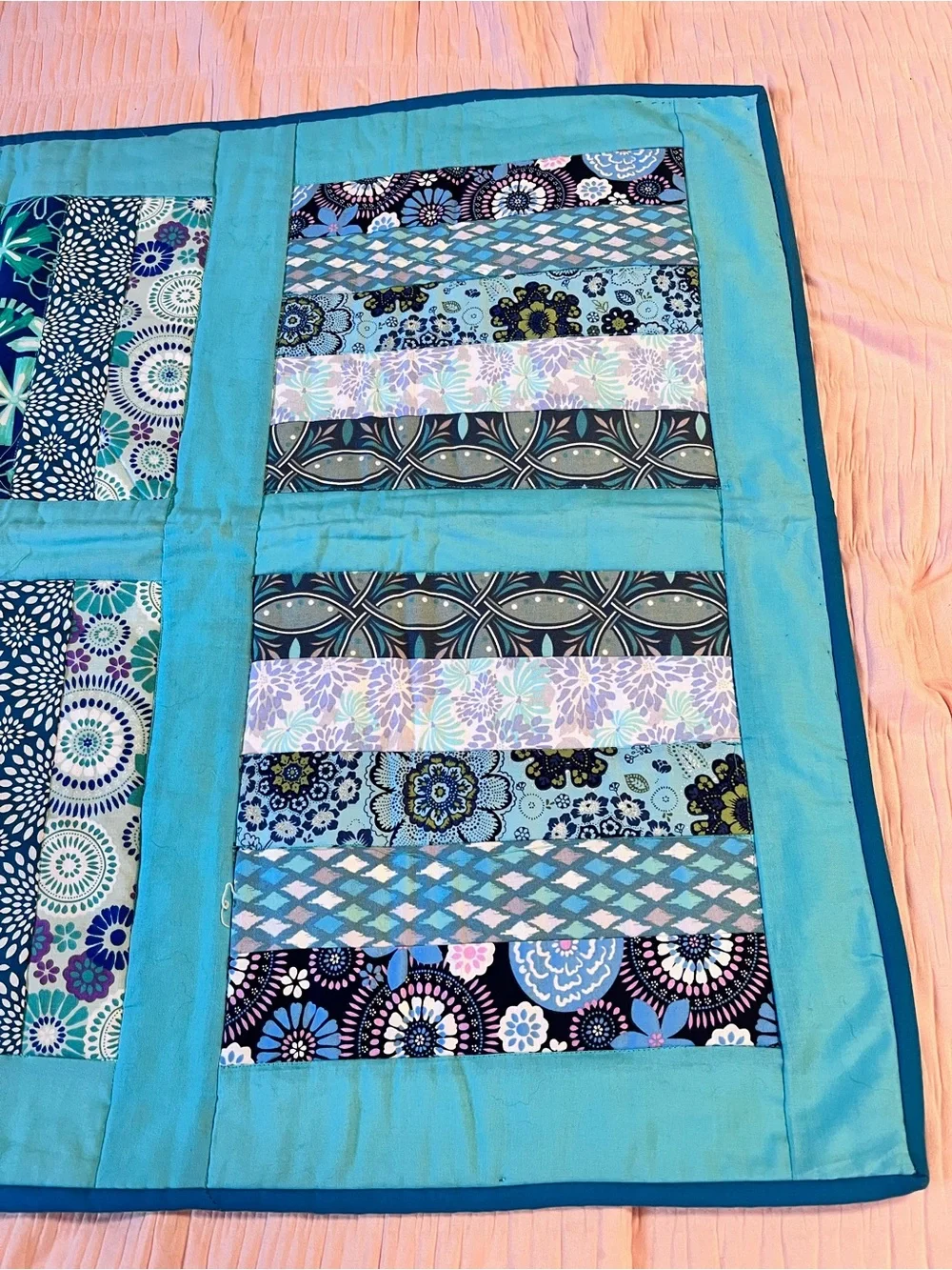 Pretty Homemade Lap Quilt